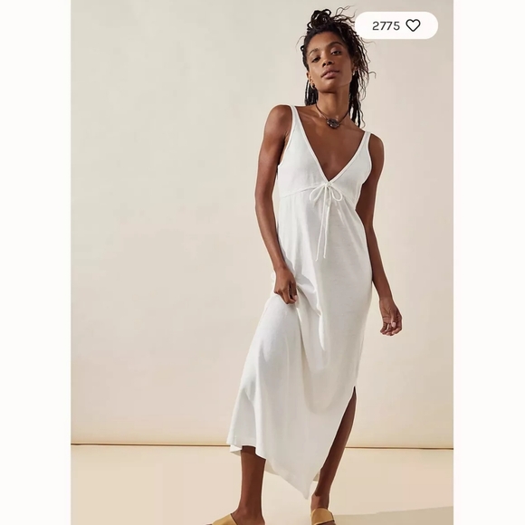 Free People Dresses & Skirts - 164 FREE PEOPLE Essential Tank Midi Ivory DRESS